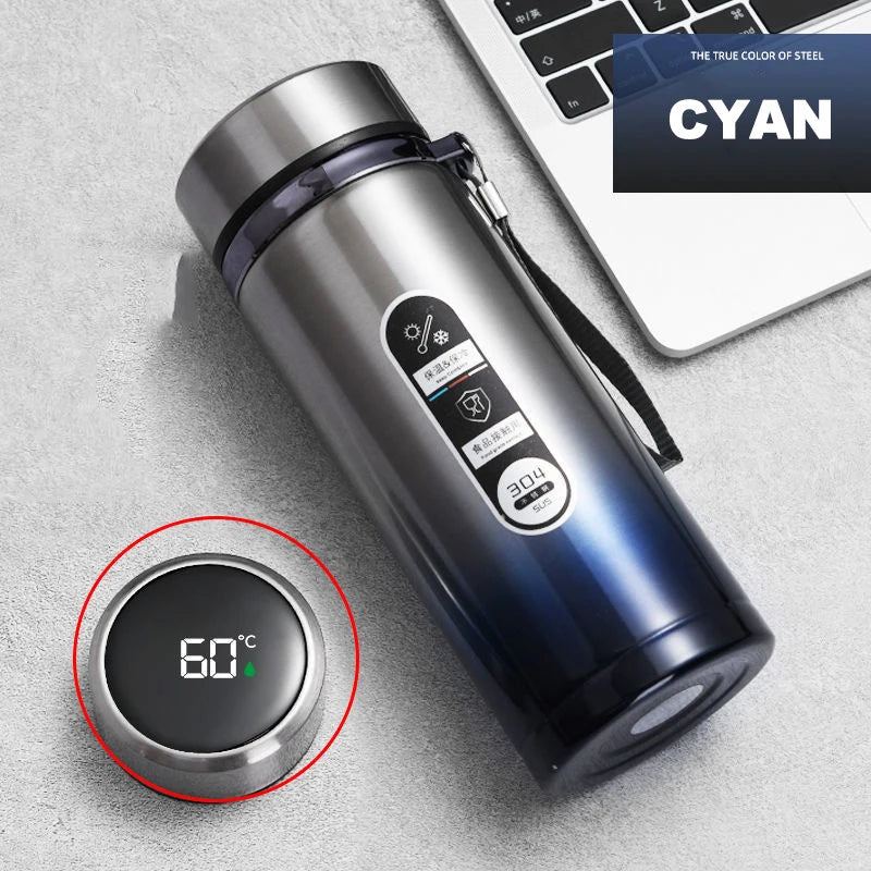 Smart Thermos Bottle with LED Temperature Display