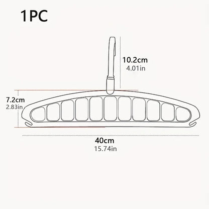 Folding Space-Saving Clothes Hanger