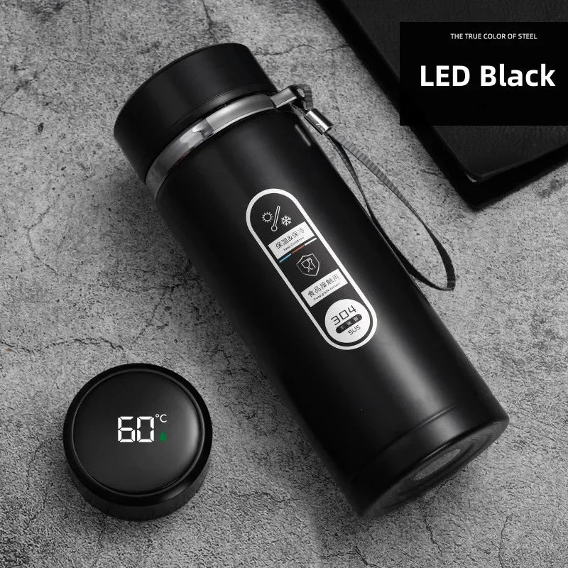 Smart Thermos Bottle with LED Temperature Display