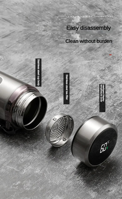 Smart Thermos Bottle with LED Temperature Display