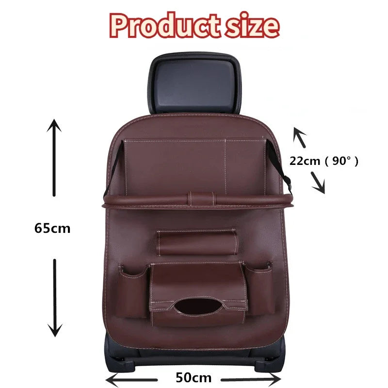 Car Seat Back Organizer with Foldable