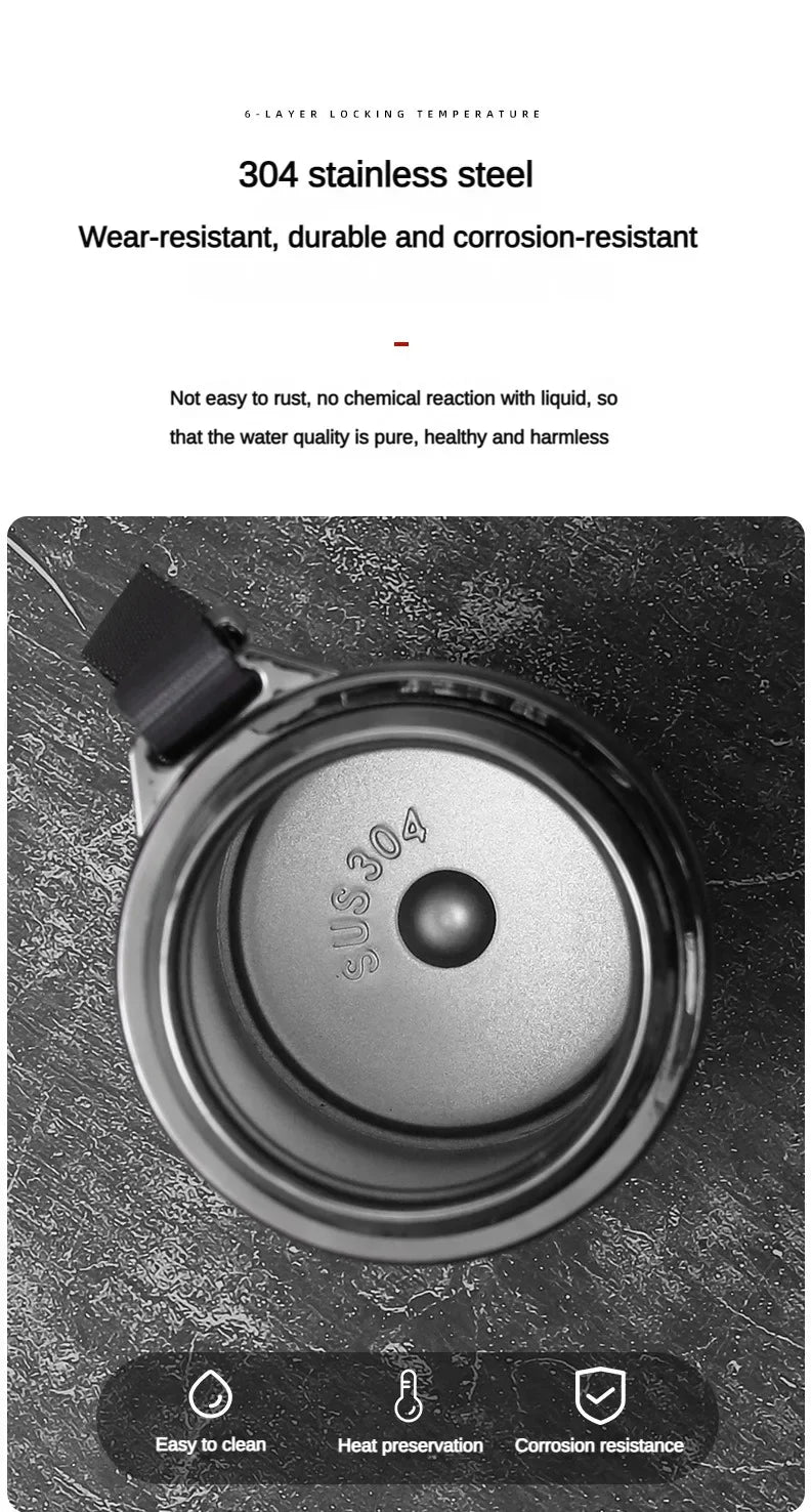 Smart Thermos Bottle with LED Temperature Display