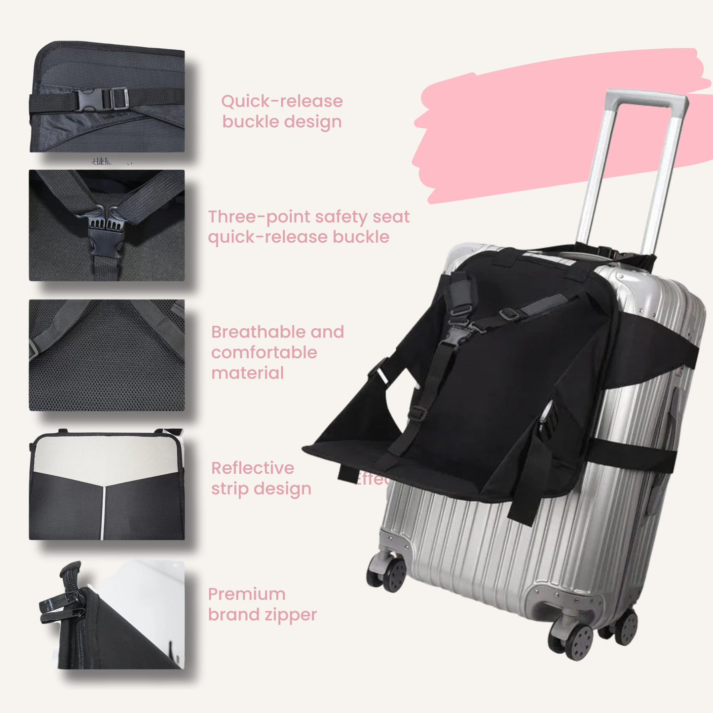 RideStrap™ — Kids Luggage Strap for Hands-Free Travel